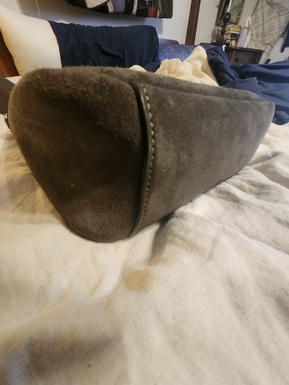 Coach Green Suede Crossbody Bag - Picture 9 of 14
